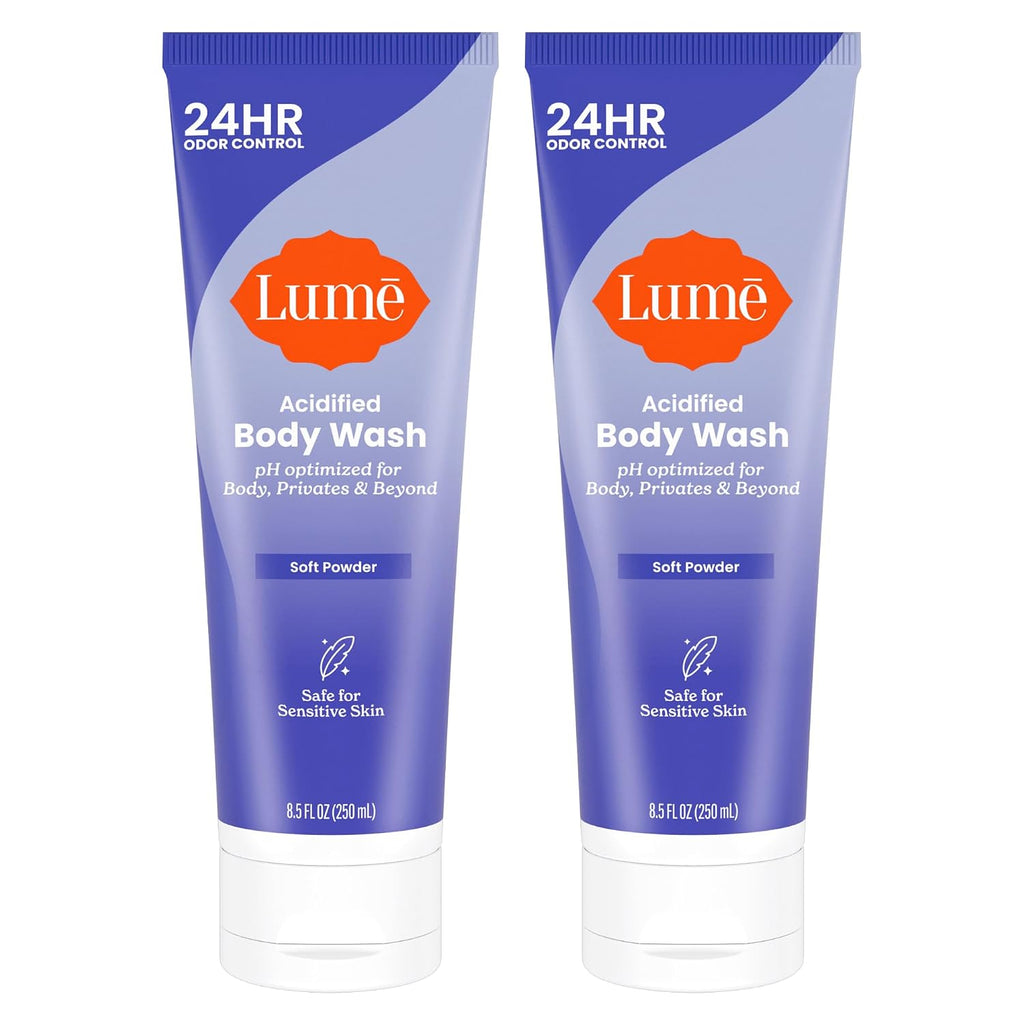 Lume Acidified Body Wash for 24 Hour Odor Control - Removes Odor Better than Soap - Hydrating Formula