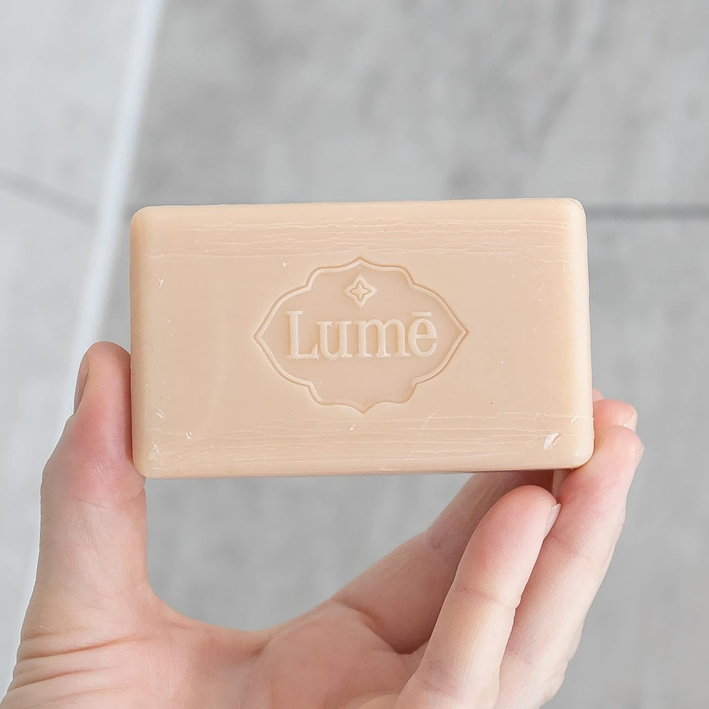 Lume Triple Milled Bar Soap - Rich Moisture & Gentle Cleansing - Paraben Free. Phthalate Free. Skin Safe - 5 ounce (Toasted Coconut)