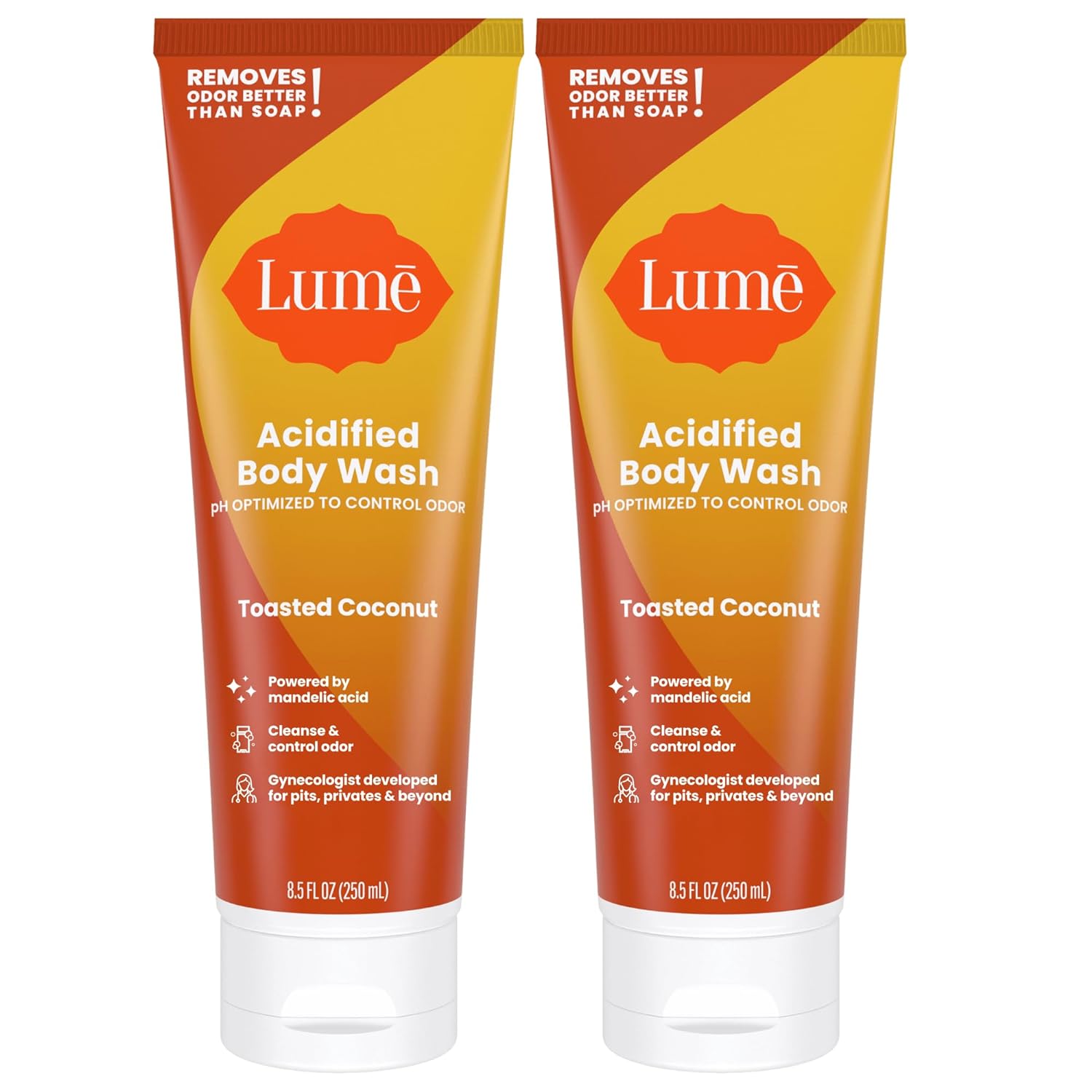Lume Acidified Body Wash - 24 Hour Odor Control - Removes Odor Better than Soap - Moisturizing Formula