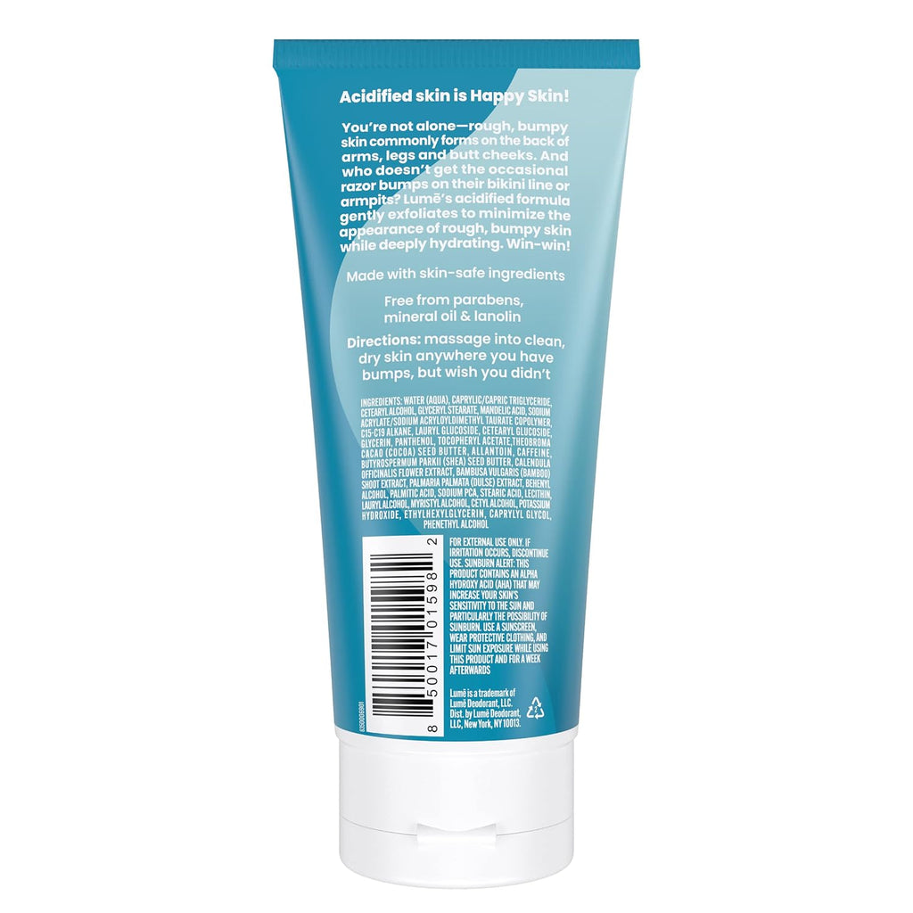 Lume Acidified Body Cream - Smooth Appearance of Rough. Bumpy Skin