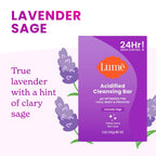 Lume Acidified Body Cleansing Bar - 24 Hour Odor Control - Removes Odor Better Than Soap - Moisturizing - No SLS or Parabens - OB/GYN Developed - 8.5 Ounce. 3 Pack (Tangerine. Lavender. & Unscented)