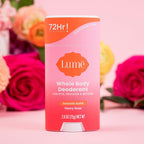 Lume Whole Body Deodorant - Smooth Solid Stick - 72 Hour Odor Control - Aluminum Free. Baking Soda Free and Skin Loving - 2.6 Ounce (Pack of 3) (Peony Rose)