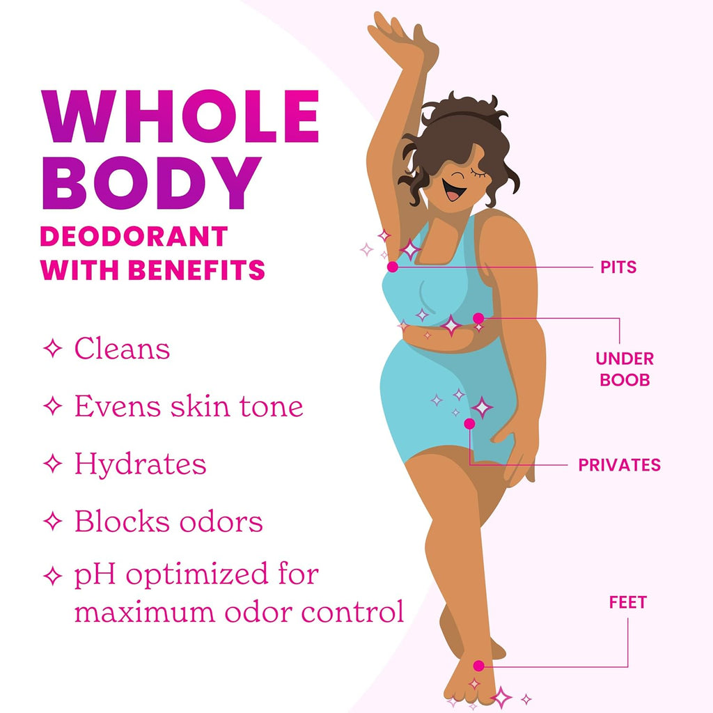 Lume Whole Body Deodorant - Smooth Solid Stick - 72 Hour Odor Control - Aluminum Free. Baking Soda Free and Skin Safe - 2.6 Ounce (Pack of 2) (Unscented)