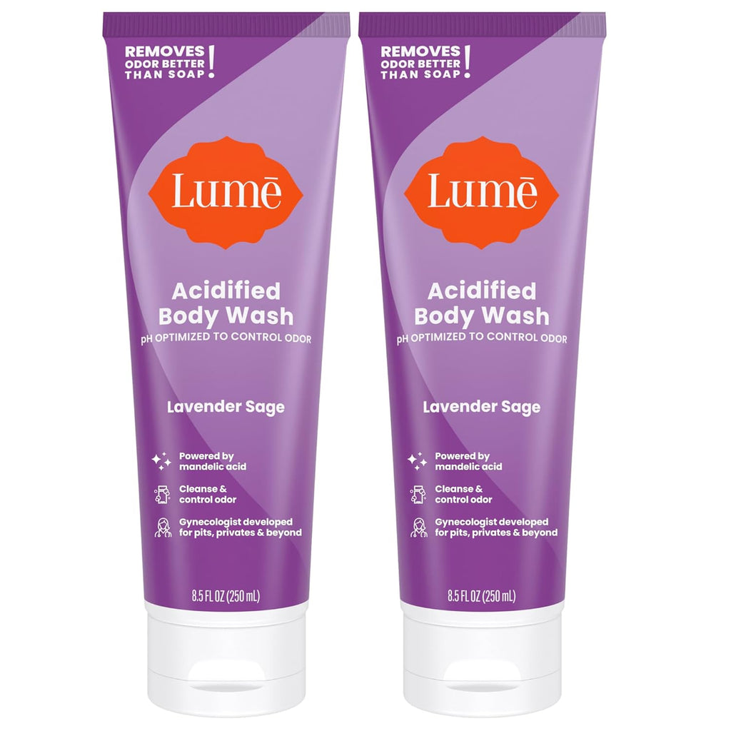 Lume Acidified Body Wash - 24 Hour Odor Control - Removes Odor Better than Soap - Moisturizing Formula