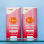 Lume Cream Deodorant – For Underarms & Private Parts, 2.2 oz (2-Pack) (Peony Rose Scent)