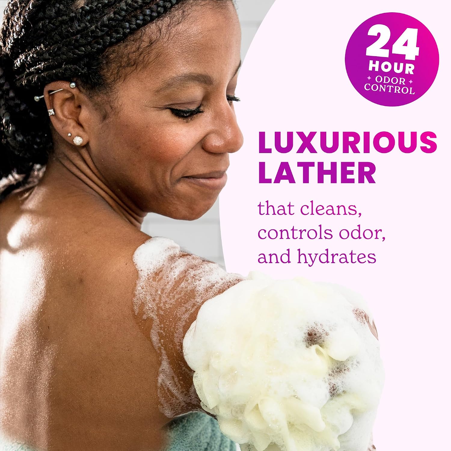 Lume Acidified Body Wash & Flushable Deodorant Wipes - 24 Hour Odor Control - Hydrating Wash
